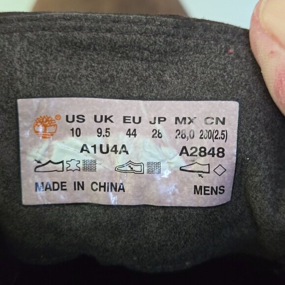 Timberland Defender Repellent Ankle Boots Brown Leather Lace Up Size 10 - Picture 8 of 8